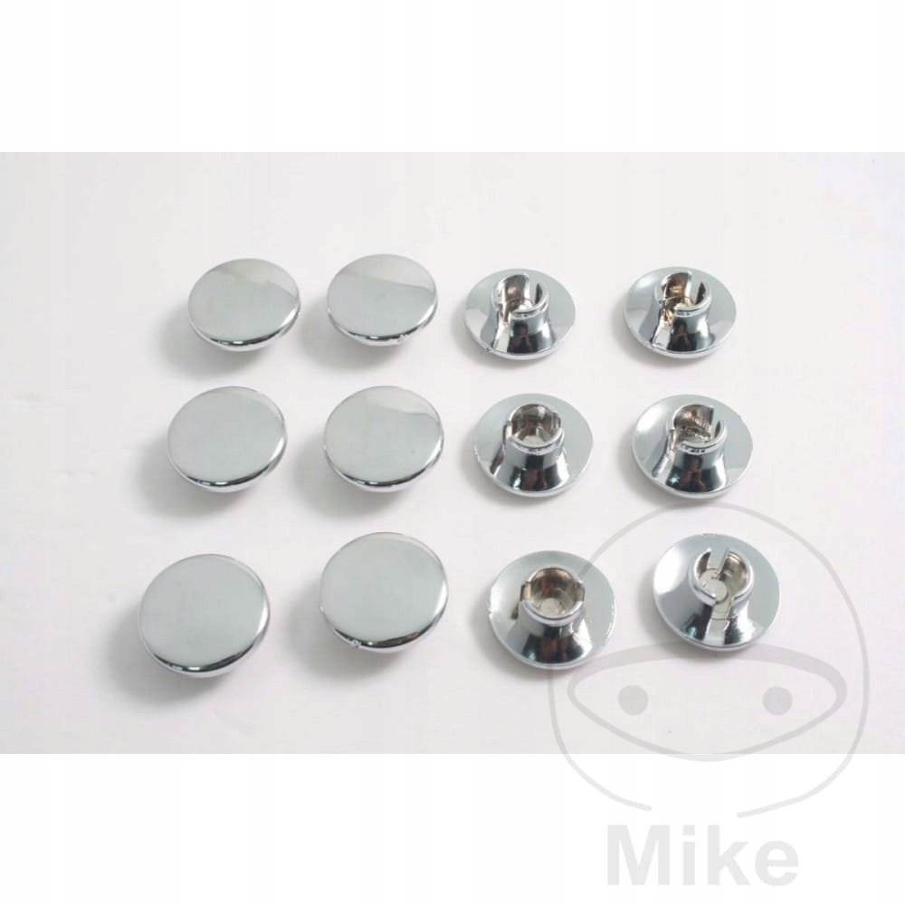Zaślepka Maskownica śruby 12 sztuk Chrom M10