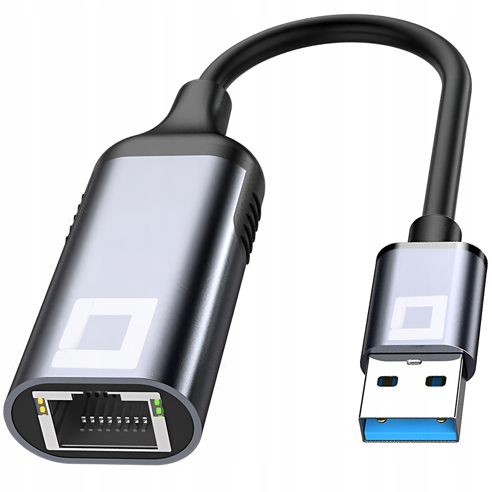 Przejściówka Usb Ethernet Adapter Karta Sieciowa Lan Gigabit RJ45 2,5 Gbps