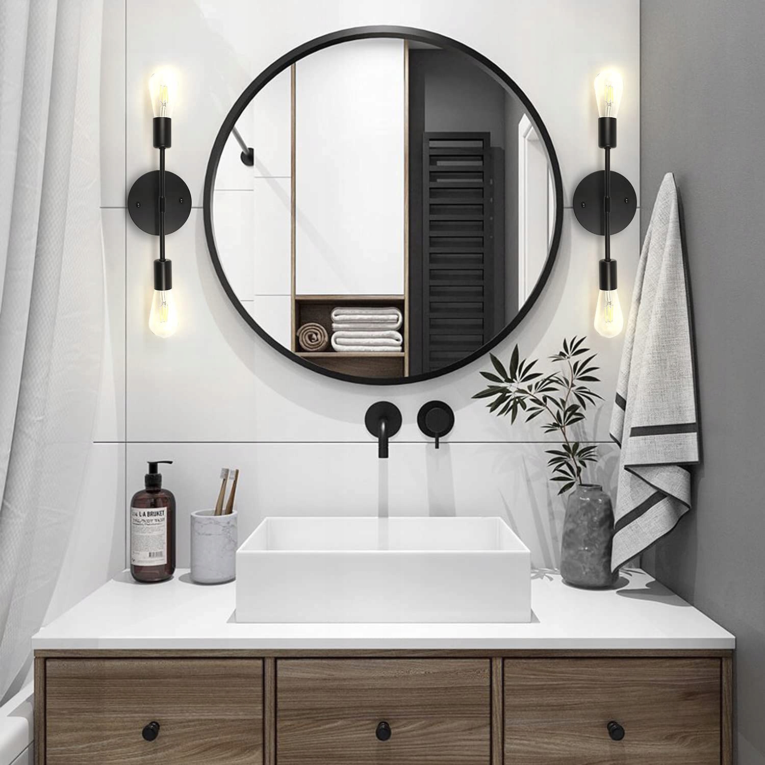 LAMPA SUFITOWA WISZĄCA NOWOCZESNA LOFT EDISON Długość/wysokość 22 cm