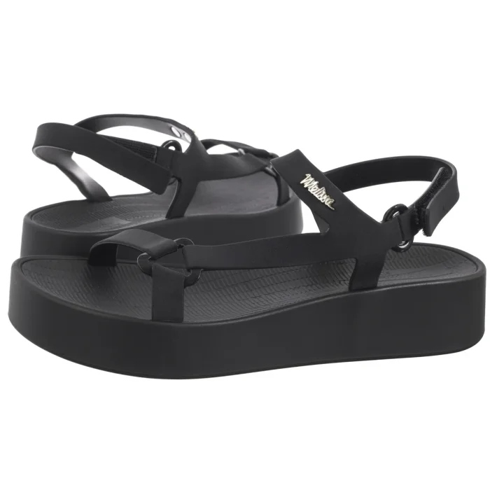Dámské sandály na platformě Melissa Sun Downtown Black Černé