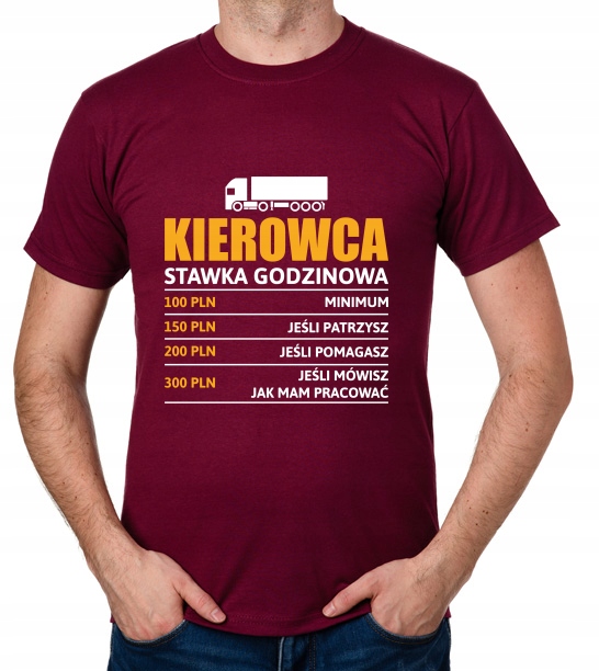

koszulka Kierowca stawka godzinowa Tir prezent