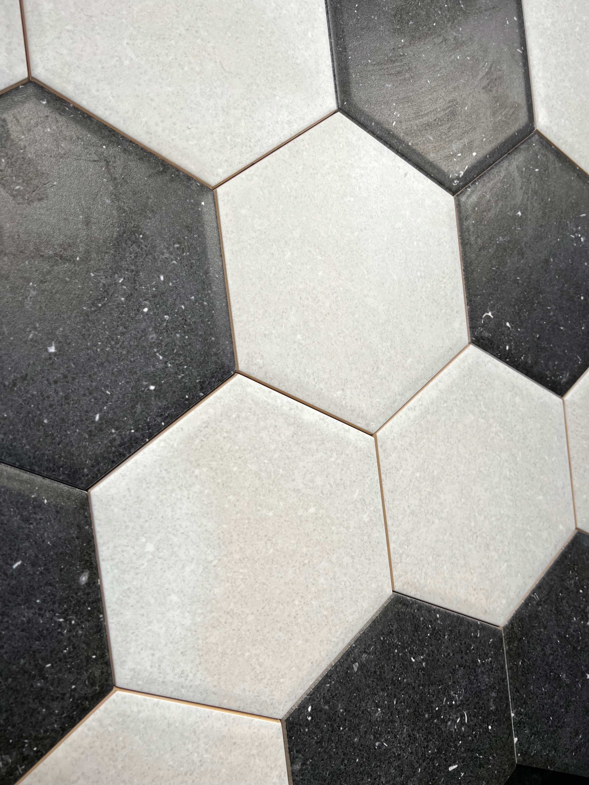 SPACE DUST NERO HEKSAGON STRUKTURA A ŚCIANA 19,8X17,1 G1 Jednostka sprzedaży paczka