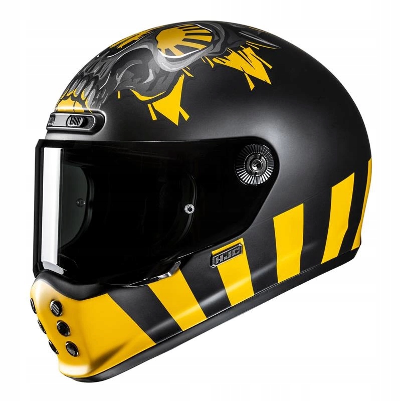 Motocyklová prilba Hjc V10 Crania Yellow/black žltá čierna Darčeky