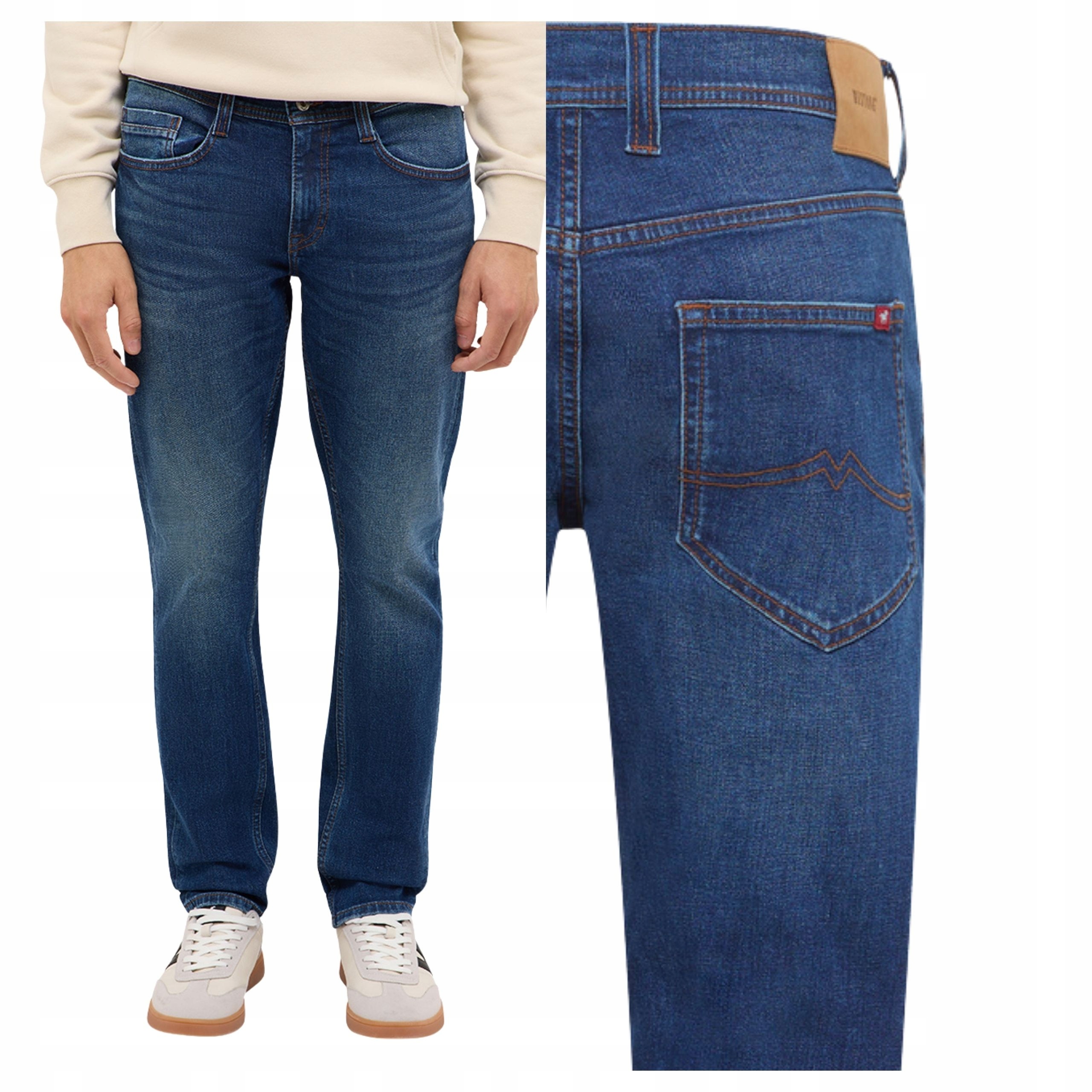 Pánské kalhoty Mustang Oregon Slim Jeans Modré Denim Blue W36 L30