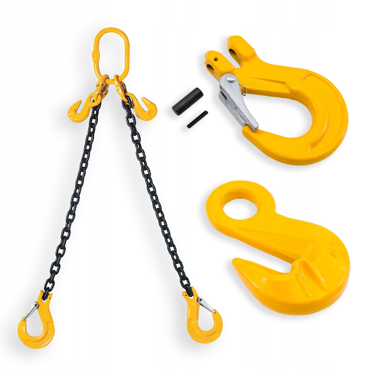 

Zawiesie Łańcuchowe 2C 4,25T 4,5m hak skrac. Atest