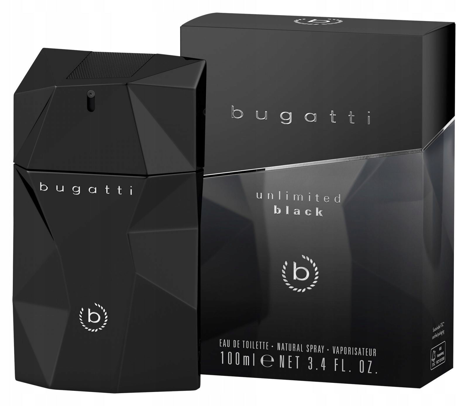Bugatti Unlimited Black For Him Toaletní Voda Pro Muže 100 ML