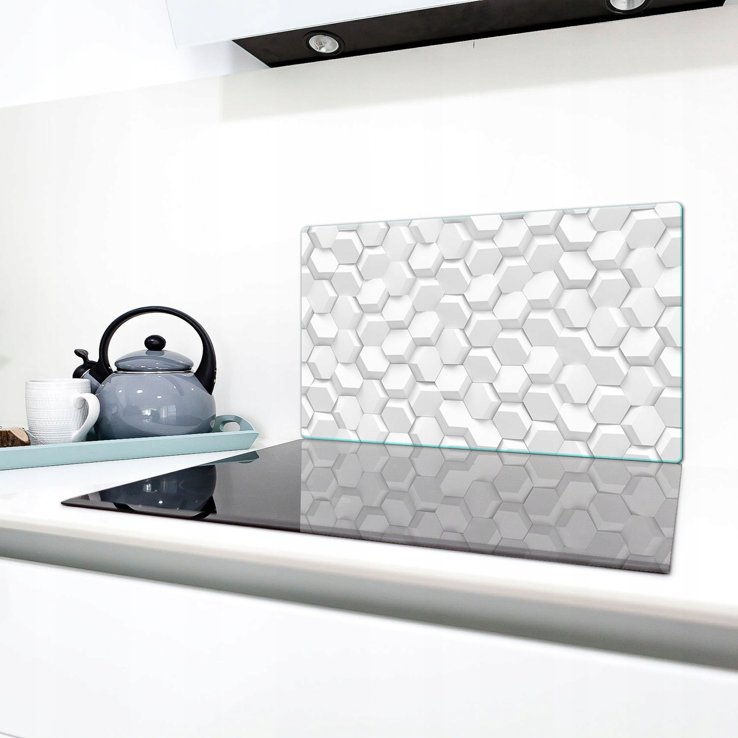 7w1 SZKLANA PŁYTA OCHRONNA NA KUCHENKĘ 90x52 PŁYTKA Długość 52 cm