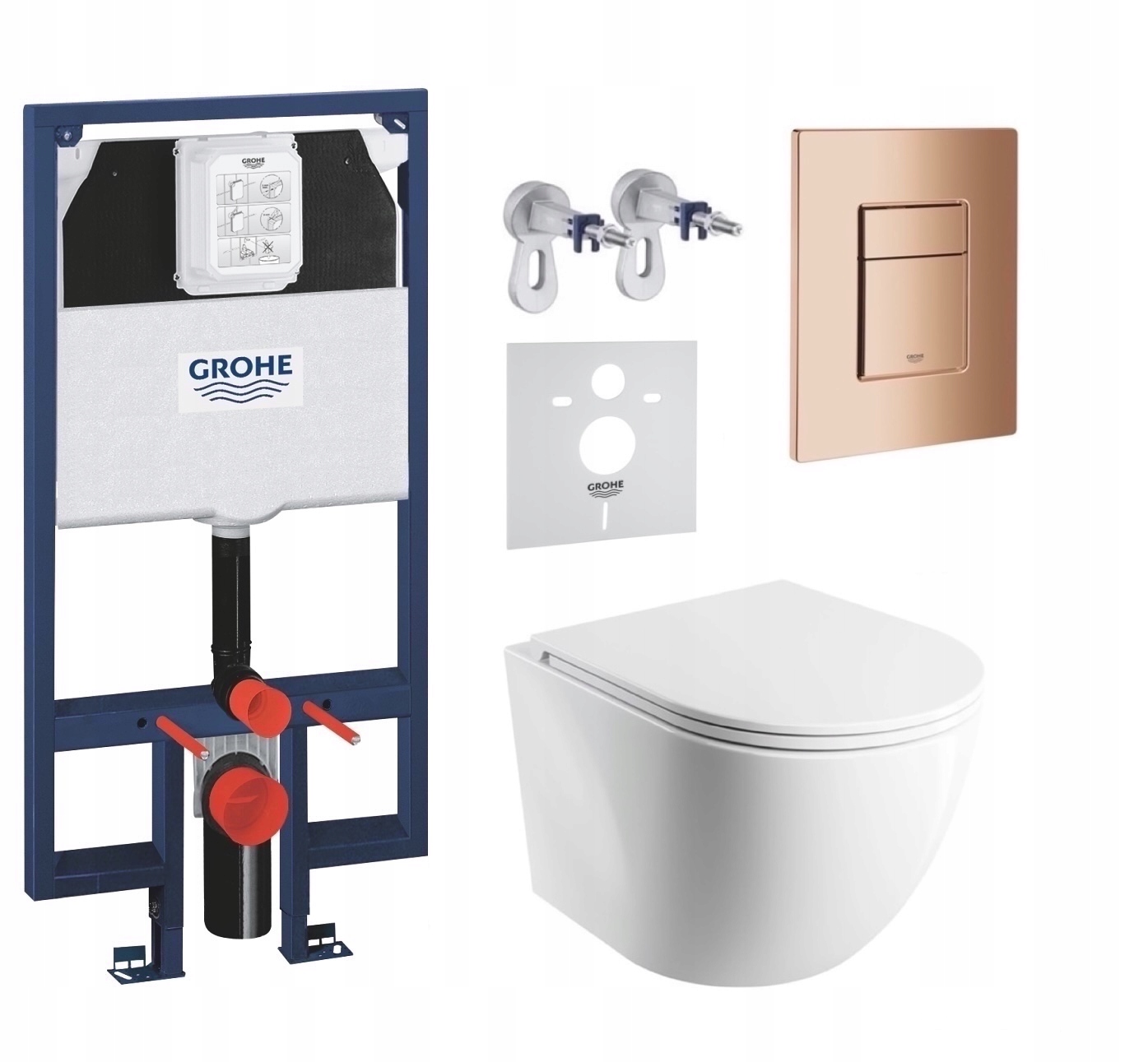 7v1 Wc Sada, Stelaz Grohe Slim Wc Miska Omnires Mat Tornado Tlačidlo