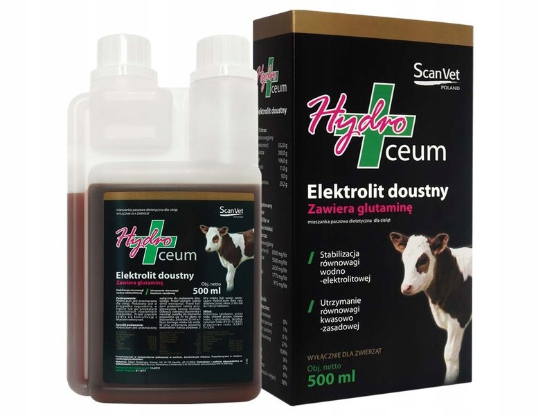 

HydroCeum 500ML ScanVet Na Biegunkę U Cieląt
