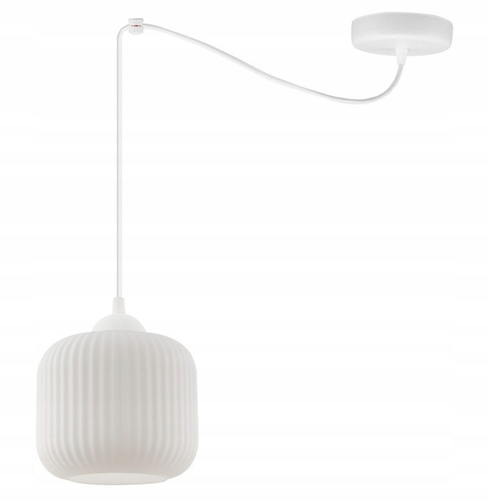 Osvětlení Riffle pro regulaci výšky lampy se skleněným stínítkem do obývacího pokoje