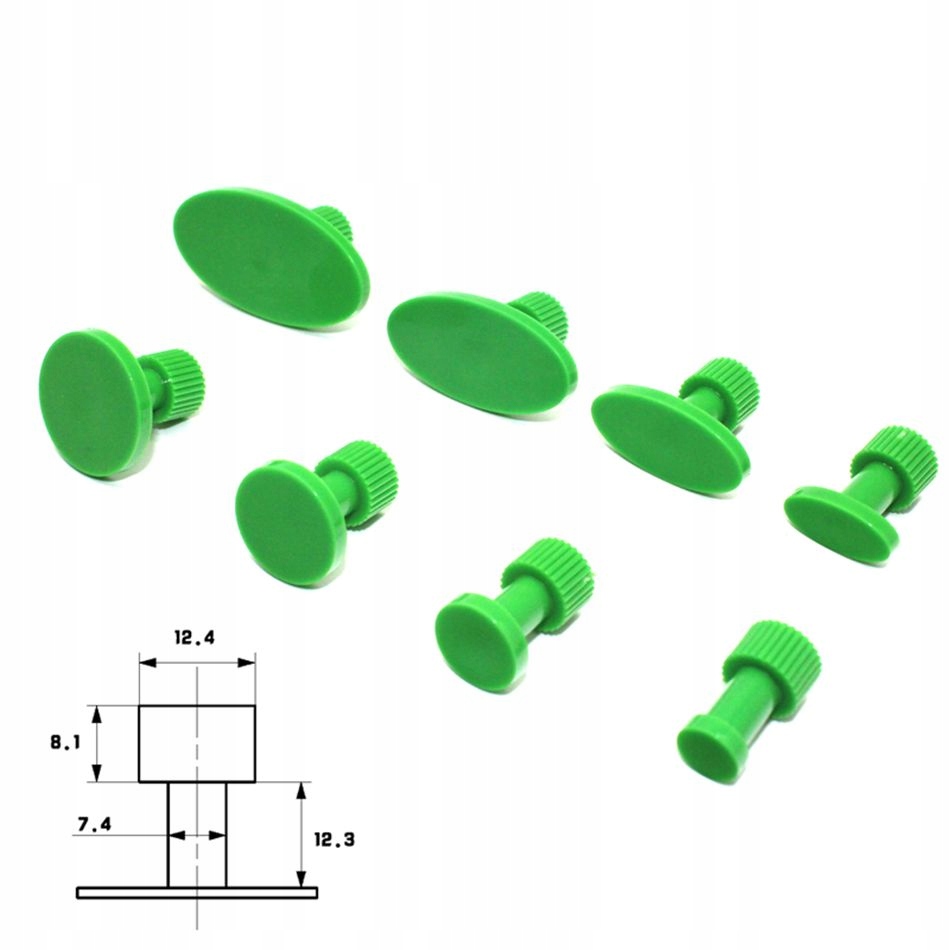 

Adaptery grzybki Pdr zielone wytrzymałe 8 mocne