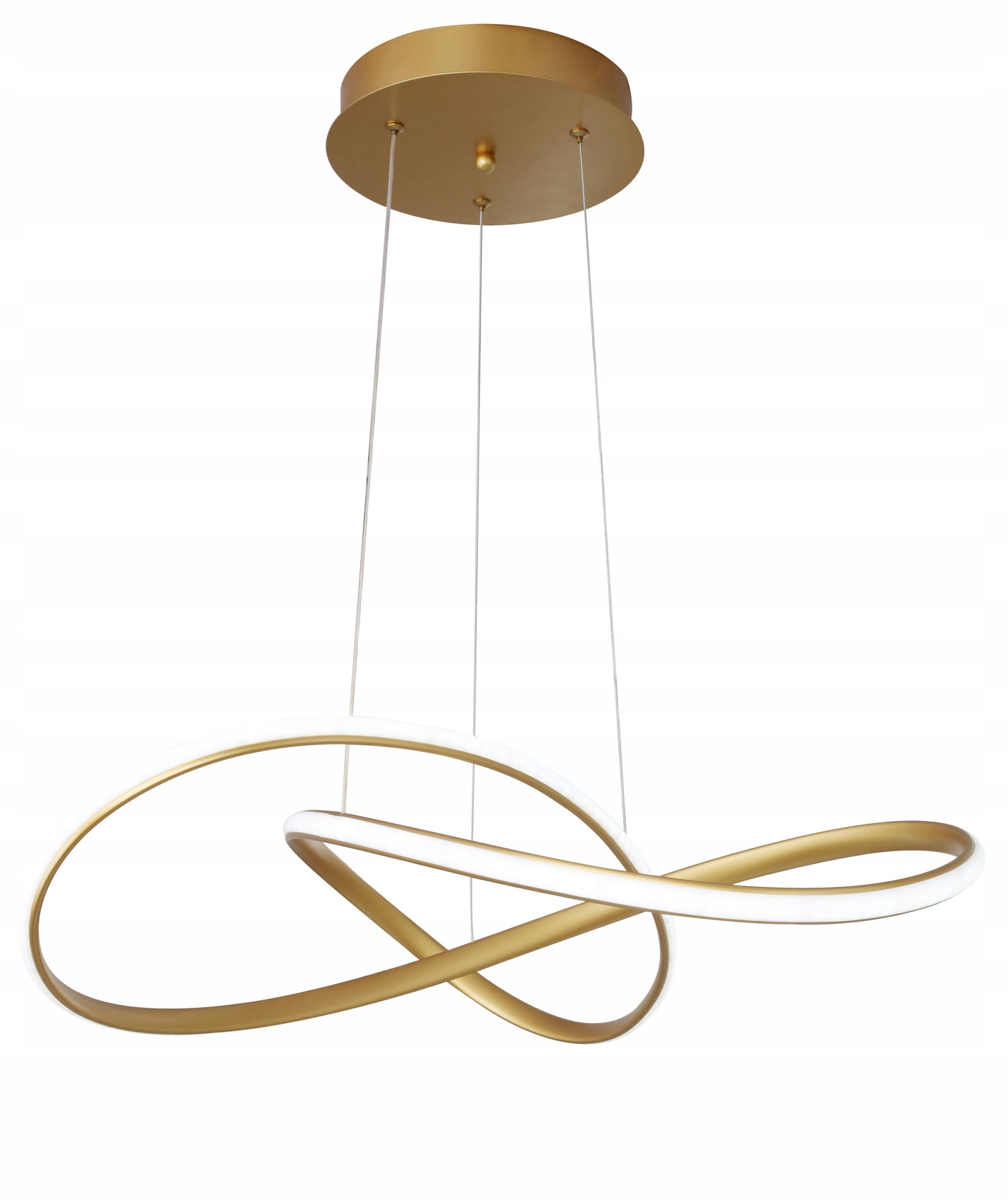 LAMPA WISZĄCA RING PLAFON okrąg żyrandol LED PILOT 3 BARWY ZŁOTA WSTĘGA EAN (GTIN) 5905386482936