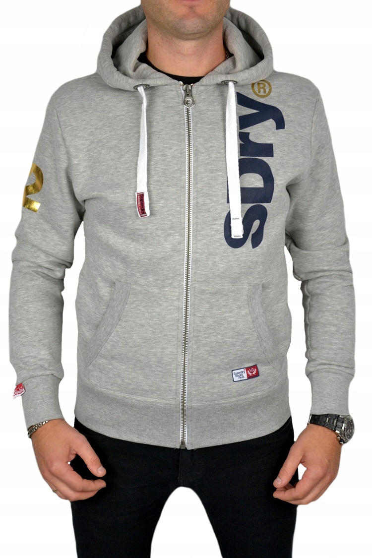 

Bluza męska SuperDry z kapturem rozpinana r.M