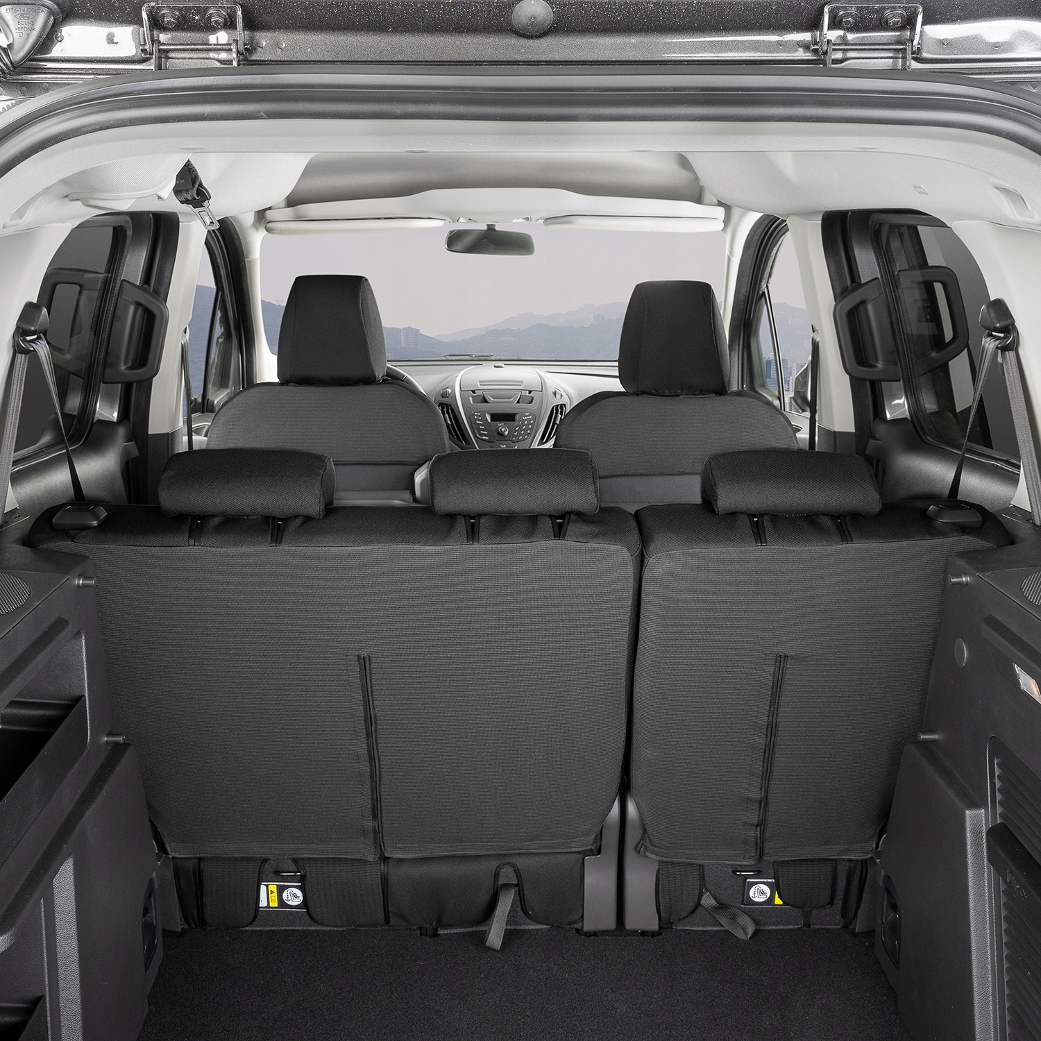 Ford Tourneo Courier I 2014-2023 Pokrowce samochodowe miarowe komplet Przeznaczenie komplet siedzeń