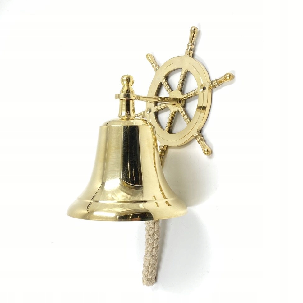 Mosiężny dzwonek ścienny 14x16x33 cm