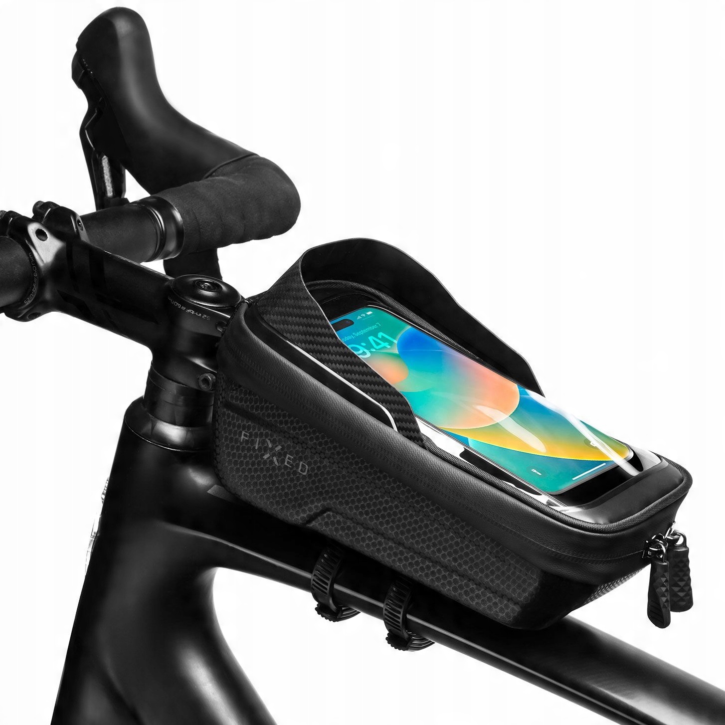 

Sakwa na rower, uchwyt na ramę na telefon Fixed
