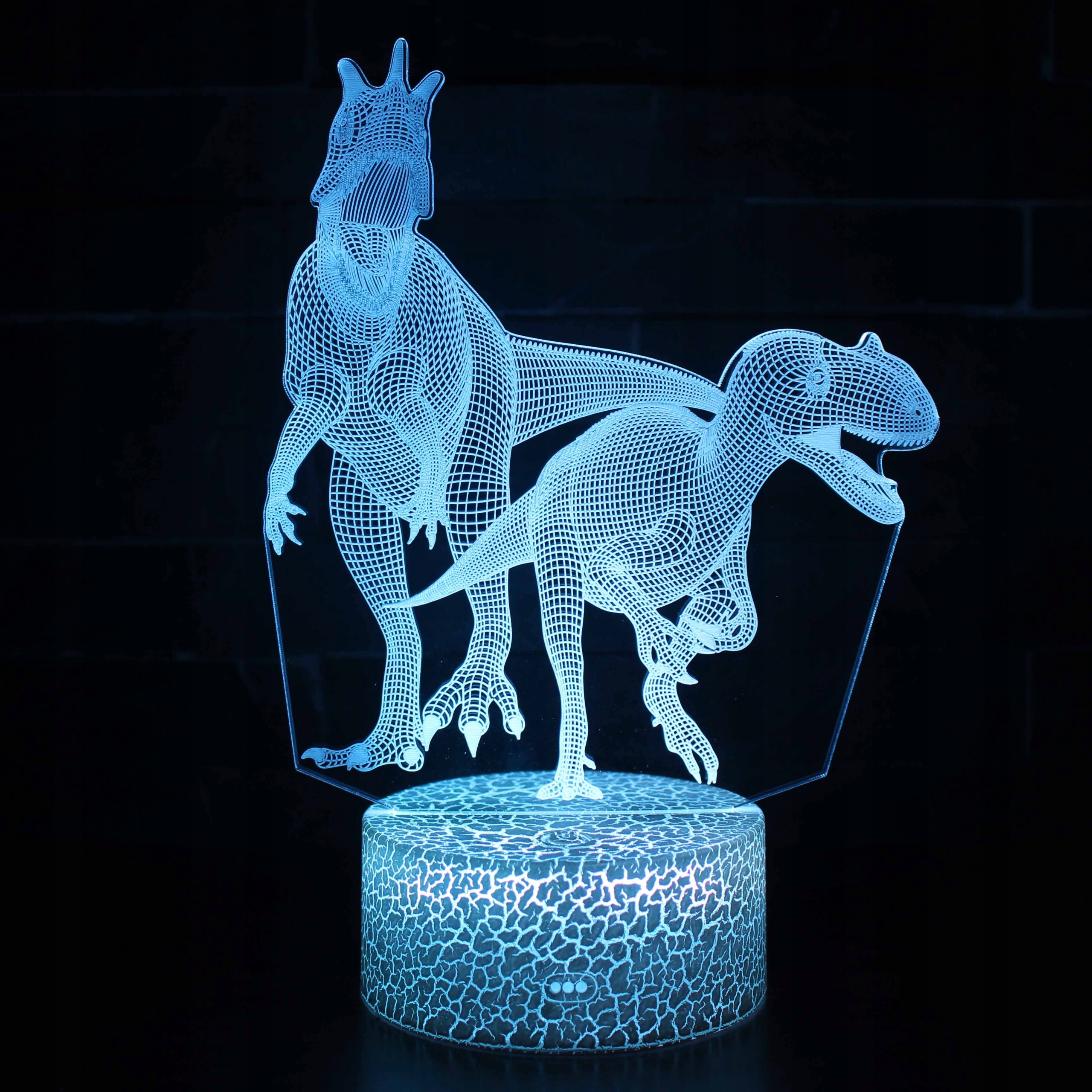 

3D Lampka Nocna 16 Led +pilot Dinozaur #051