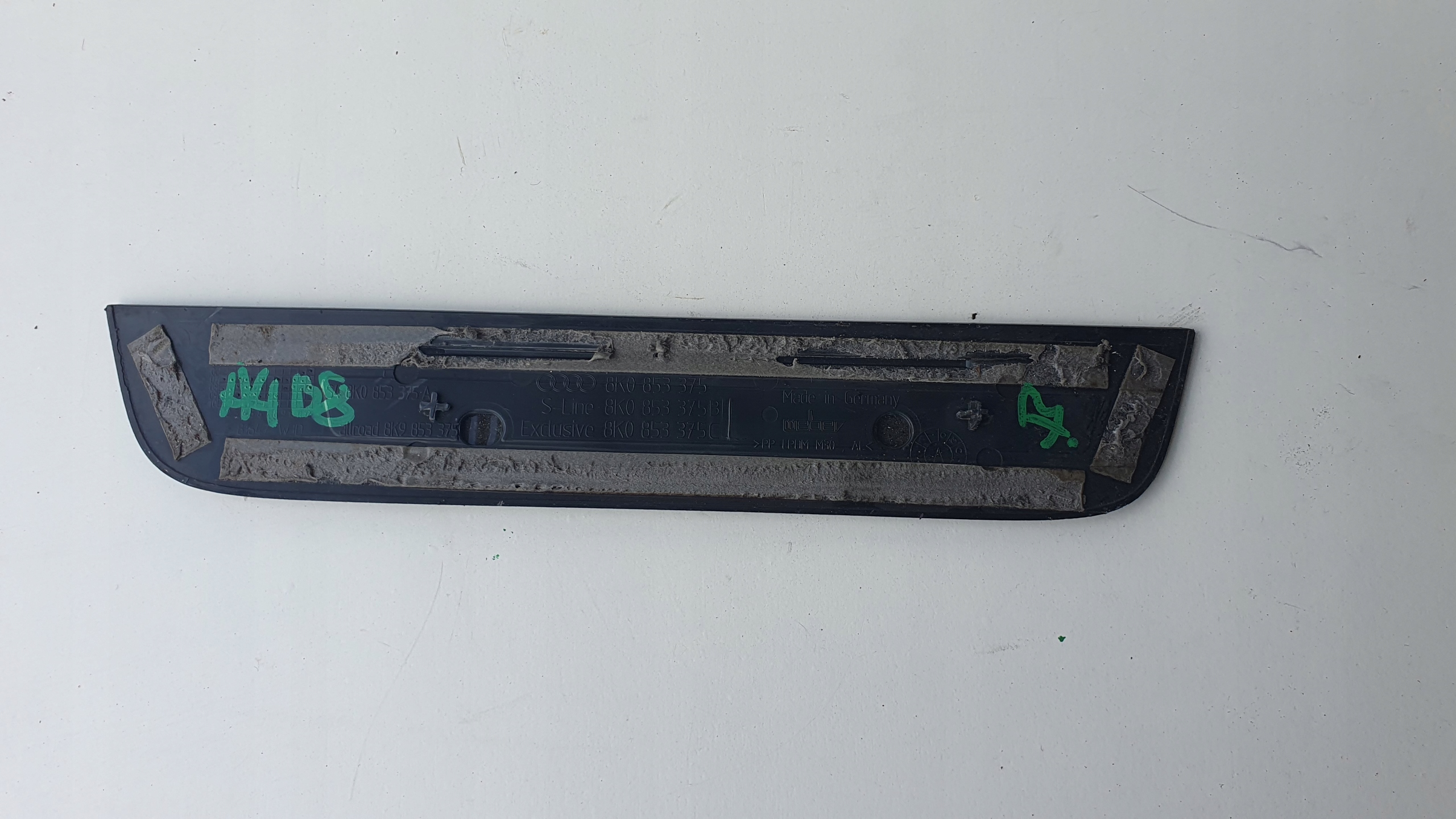 Audi A4 B8 8K0 07- S-line left cap threshold inner rear rear part