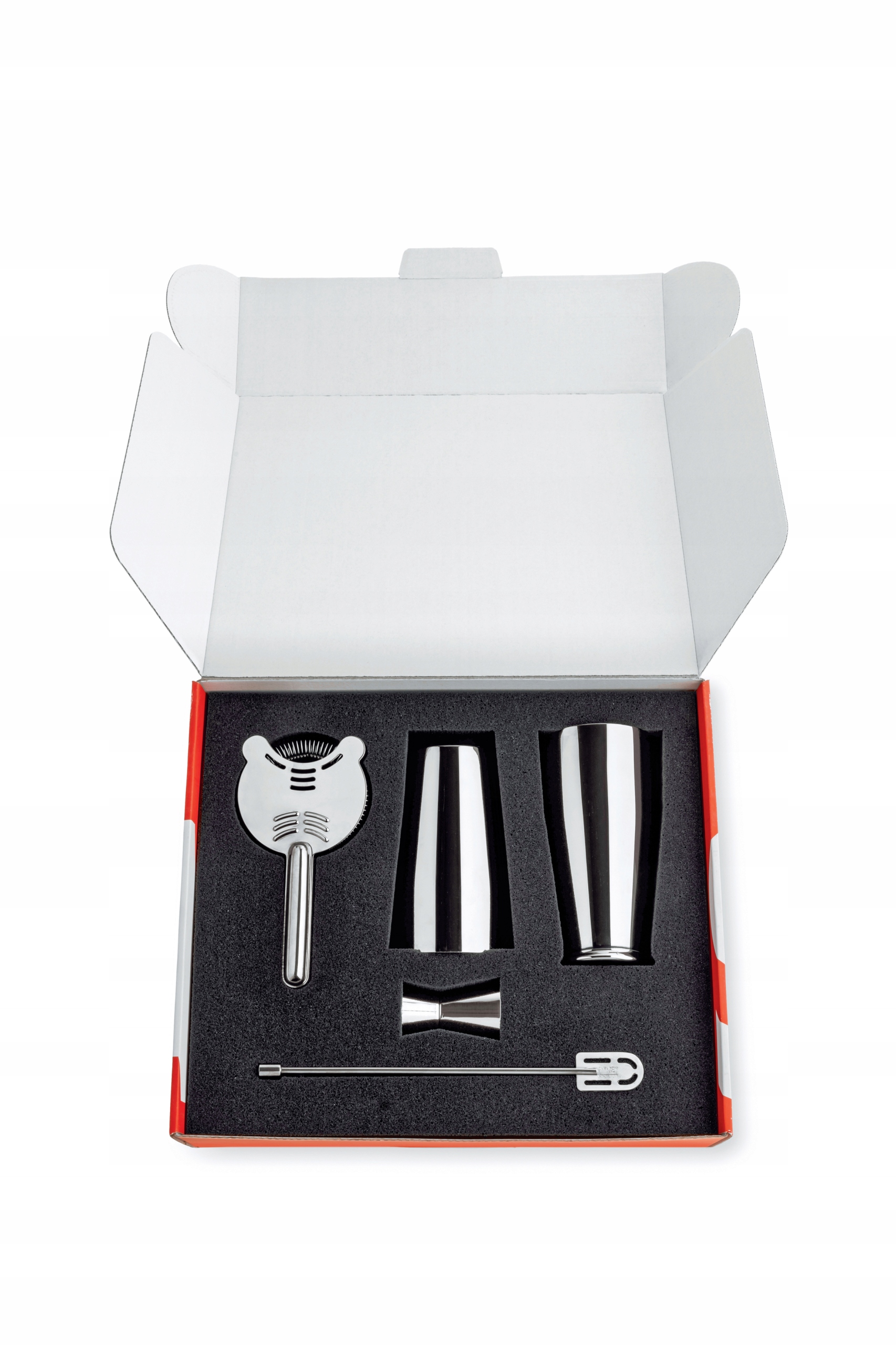 Alessi Mixology Barmanský set Lunar Eclipse Shaker príslušenstvo 5 El.