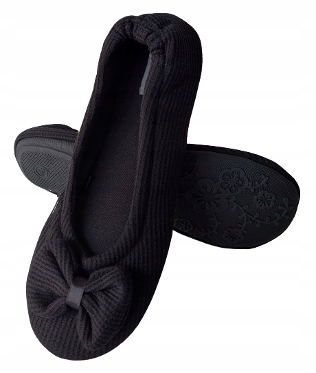 

Balerinki kapcie Soxo 37/38 czarne twarda podeszwa