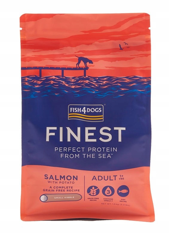 Fish4Dogs Finest Salmon Adult (Malé plemeno) 1,5 kg