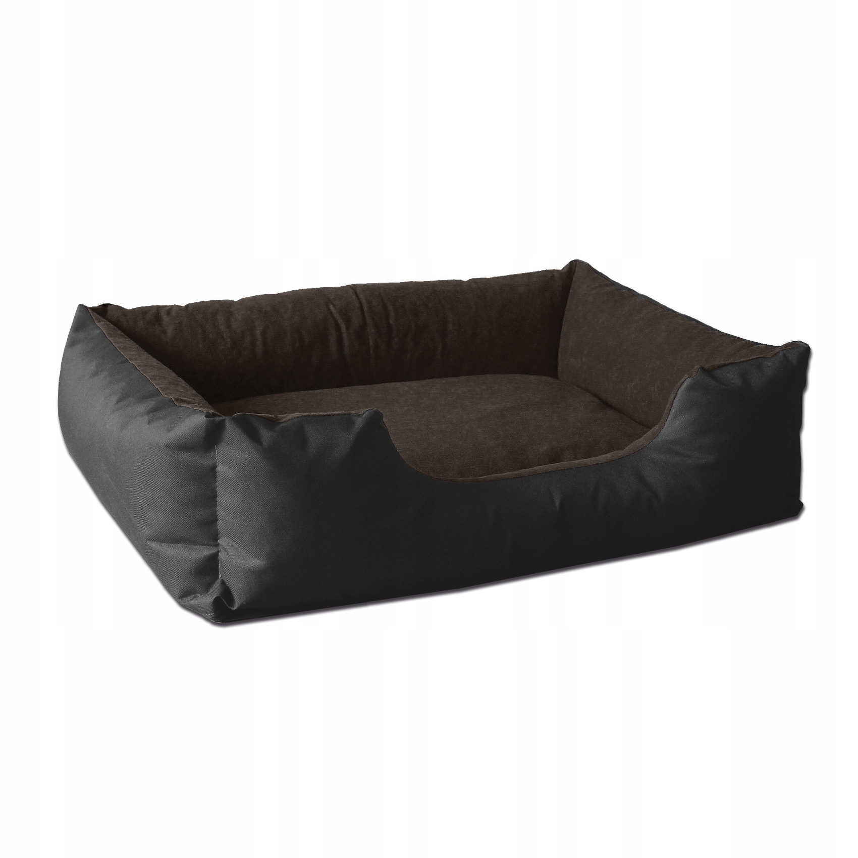 Levně BedDog pelíšek pro psa hnědá, černá 55 cm x 40 cm