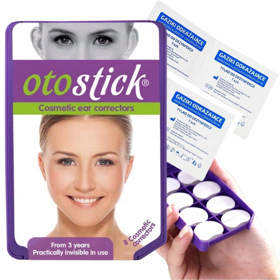 Otostick Korektory Estetyczne Uszu 8szt Waciki // Skuteczne Niezauważalne