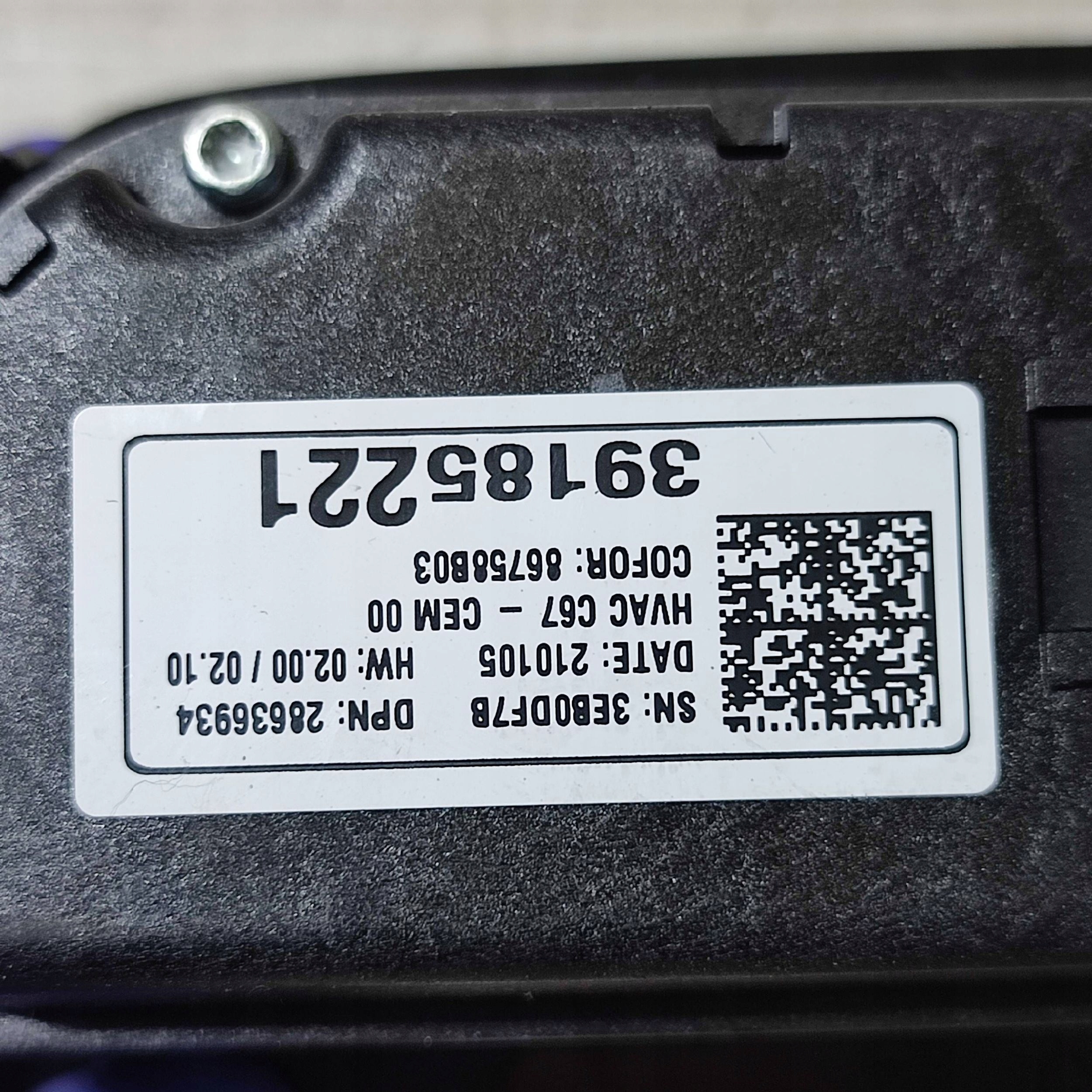 Unite commande clima Opel Corsa F 28636934