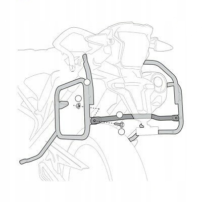 STELAŻ KUFRÓW BOCZNYCH TRIUMPH TIGER 800 /XC/XR