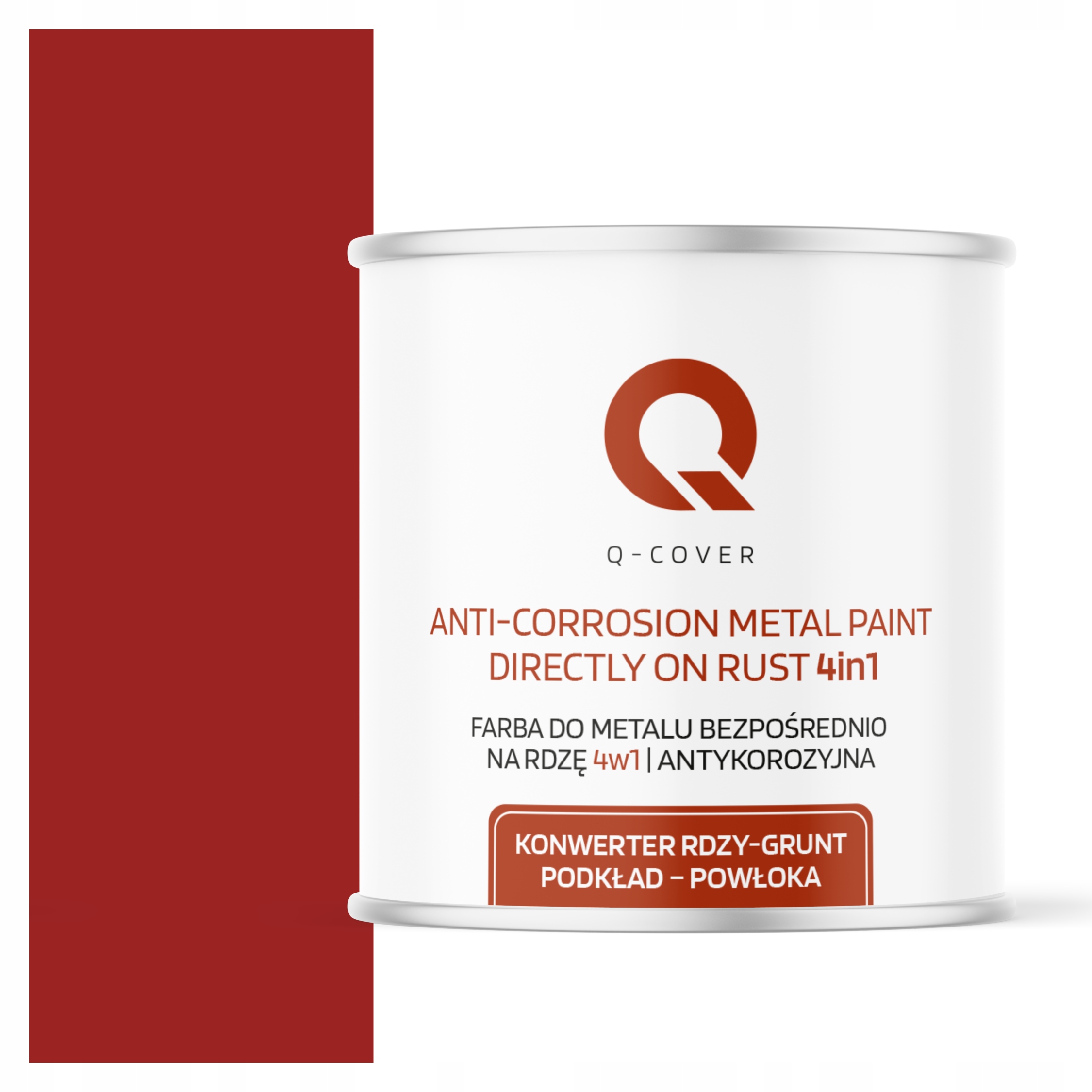 Antikorózna Farba Na Kov Na Hrdzu Červená Signálna 3001 Saténová 2.5 L