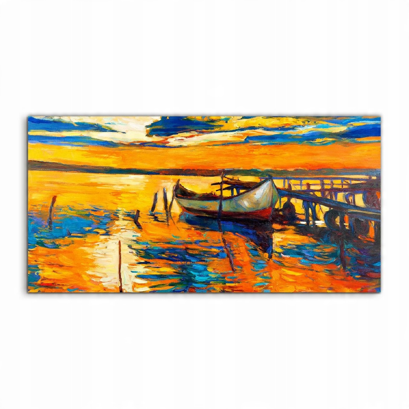 

Obraz akryl 120x60 na ścianę Zachód Słońca Jezioro