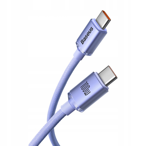 BASEUS MOCNY KABEL USB-C SZYBKIE ŁADOWANIE PRZEWÓD TYP-C PD 100W QC 5A 2M Długość przewodu 2 m