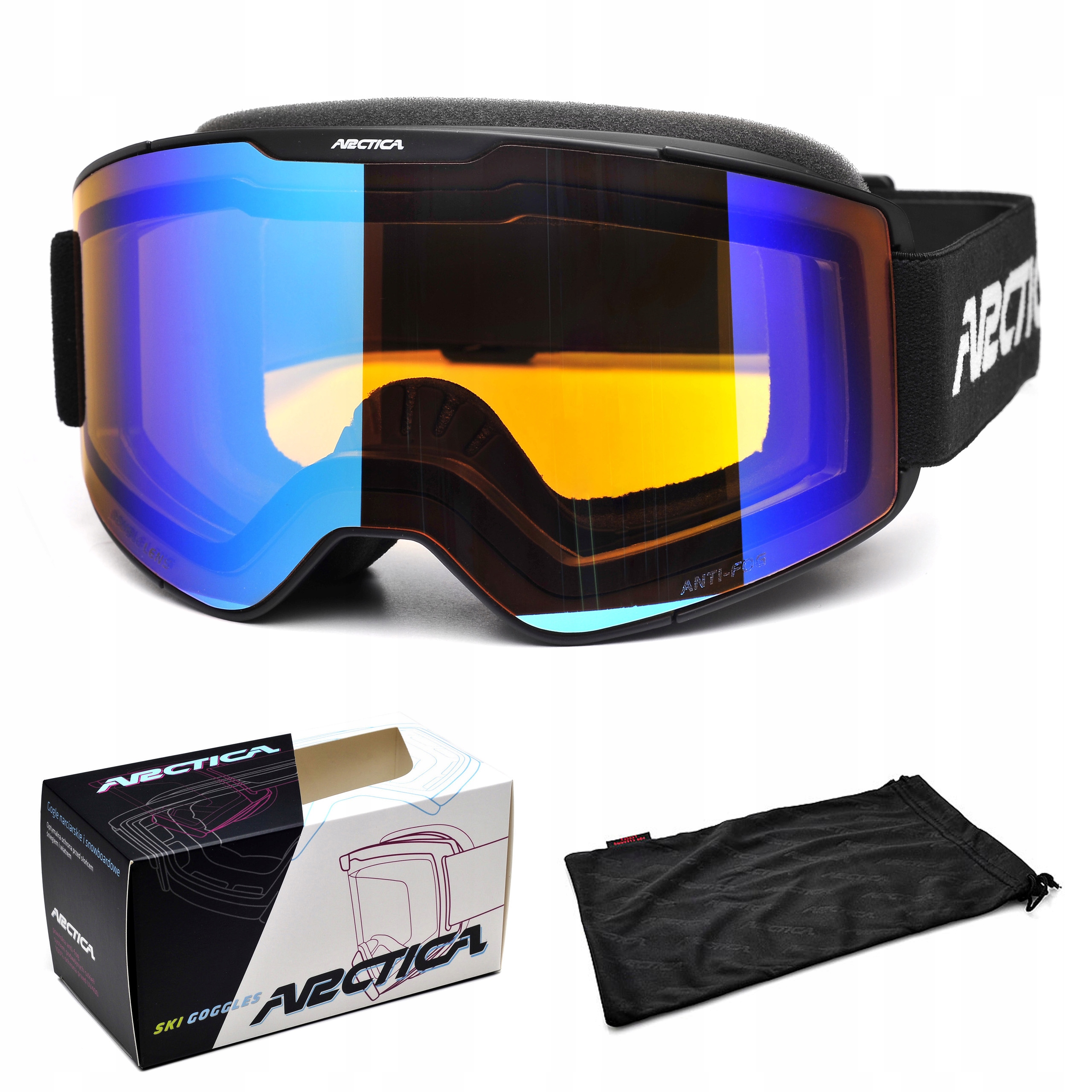 Arctica G-116A Lyžařské Brýle Nepárové S Dvojitým Sklem Kat. 2 UV400