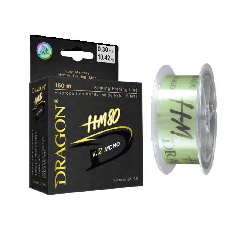 Żyłka hybrydowa Dragon HM80 V.2 Mono 150m 0.28mm
