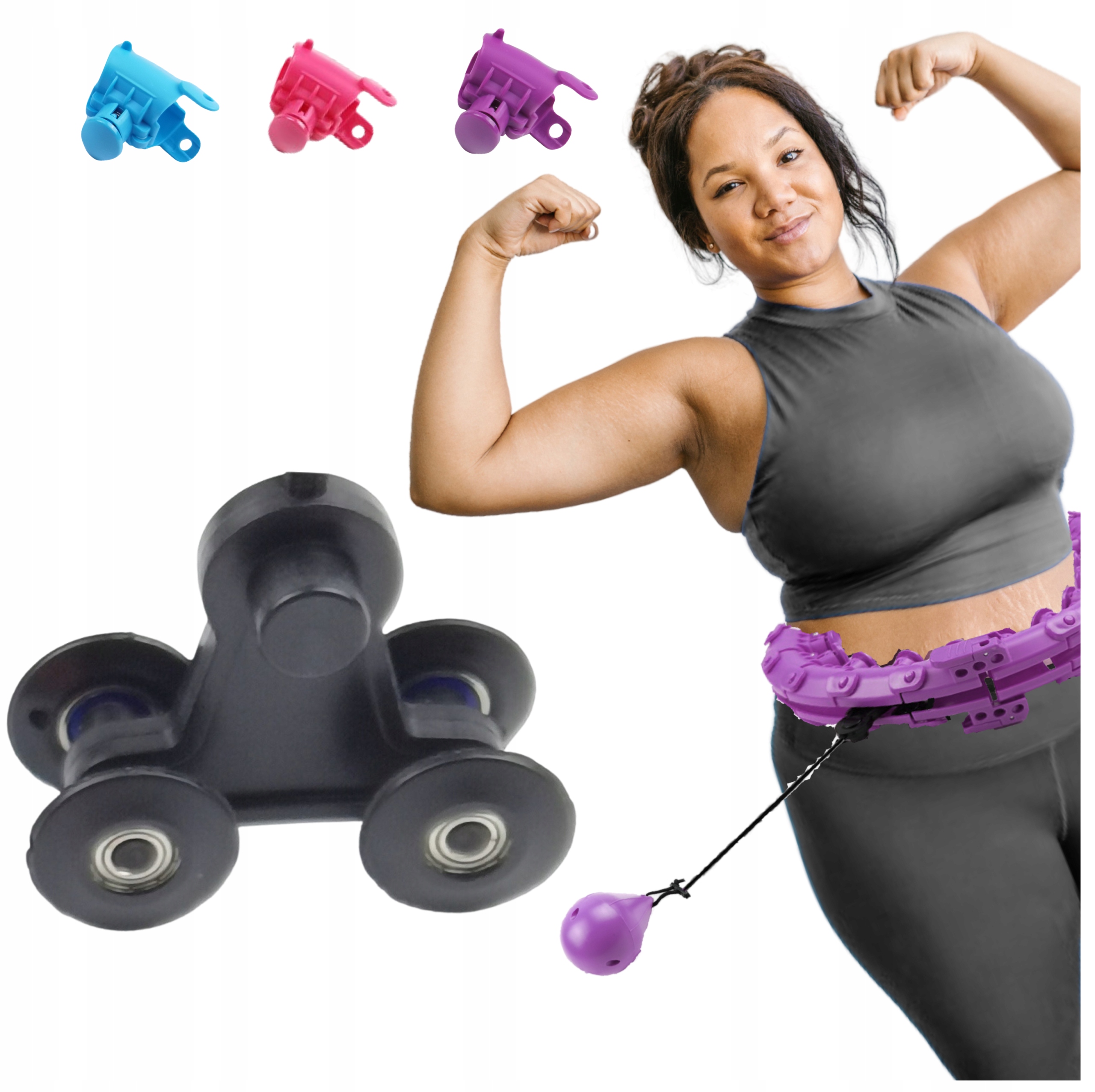 Wózek z łożyskami - łożyska/łożysko do Hula Hop odchudzające z wypustkami Liczba części 1