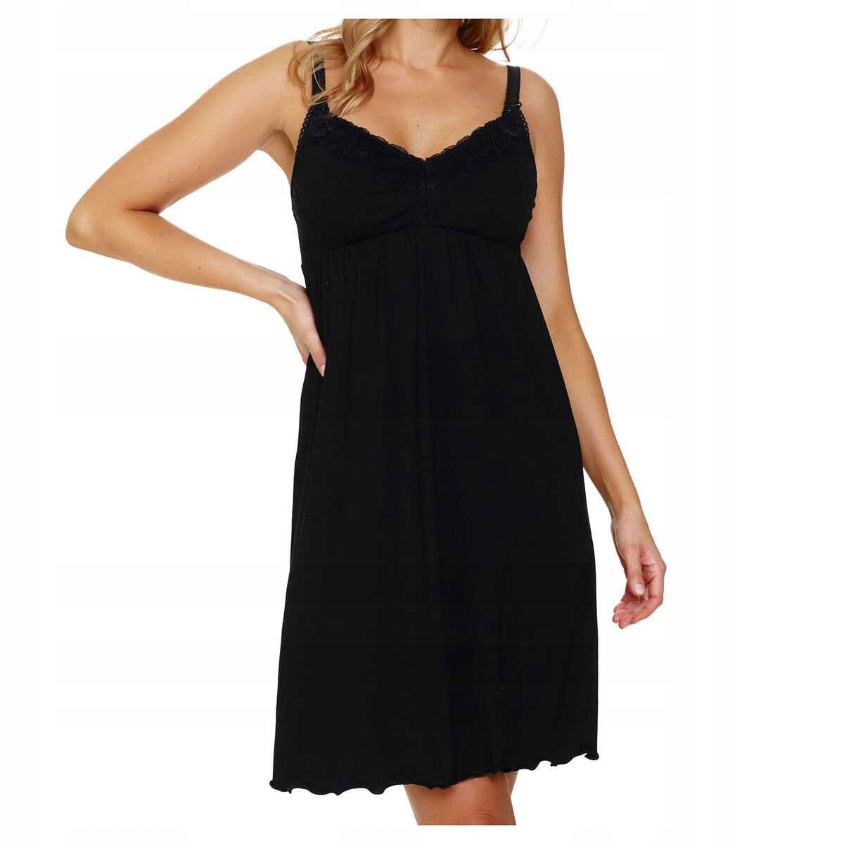 Doctornap noční pro kojící maminky z viskózy Tm 7248 černá L