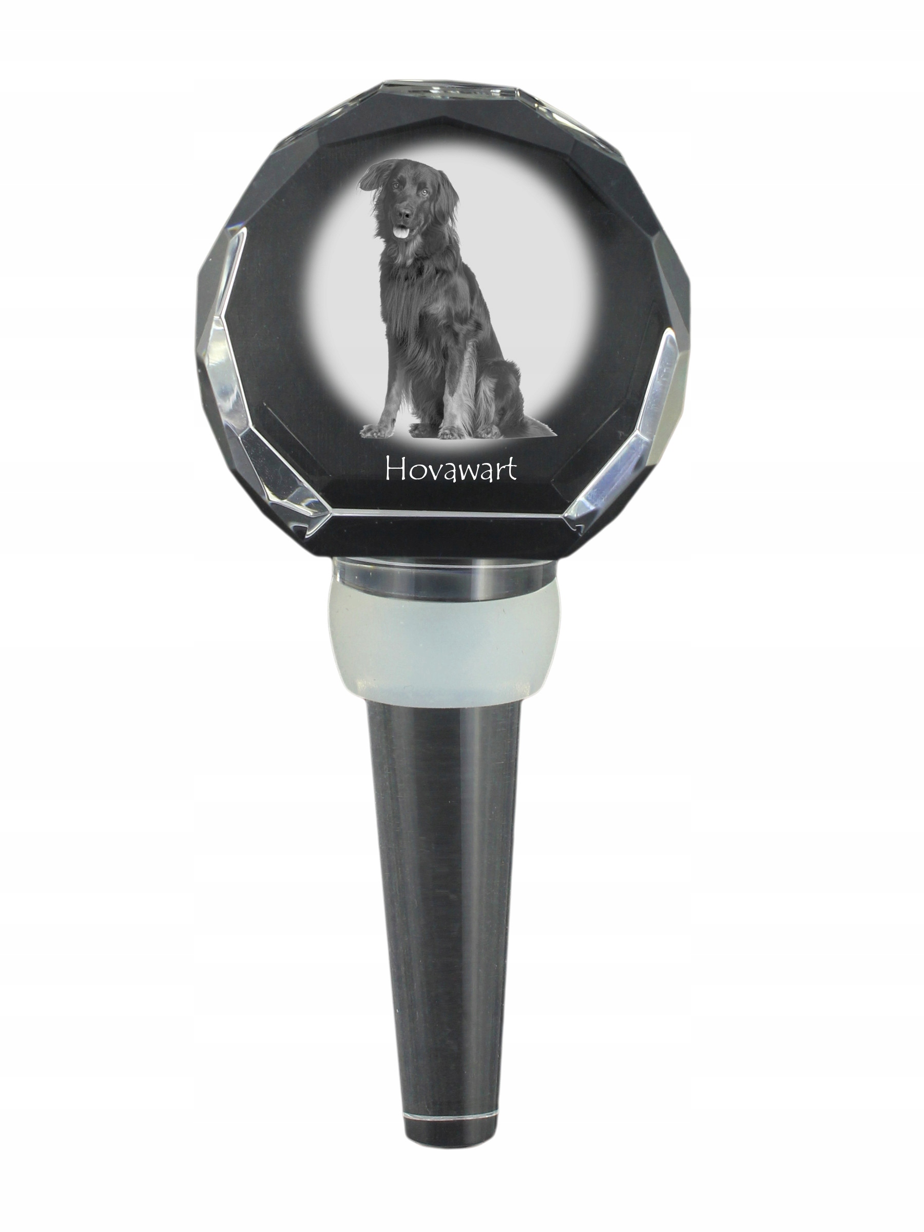 Hovawart zátka na láhev s fotografií, personalizovaná zátka na víno