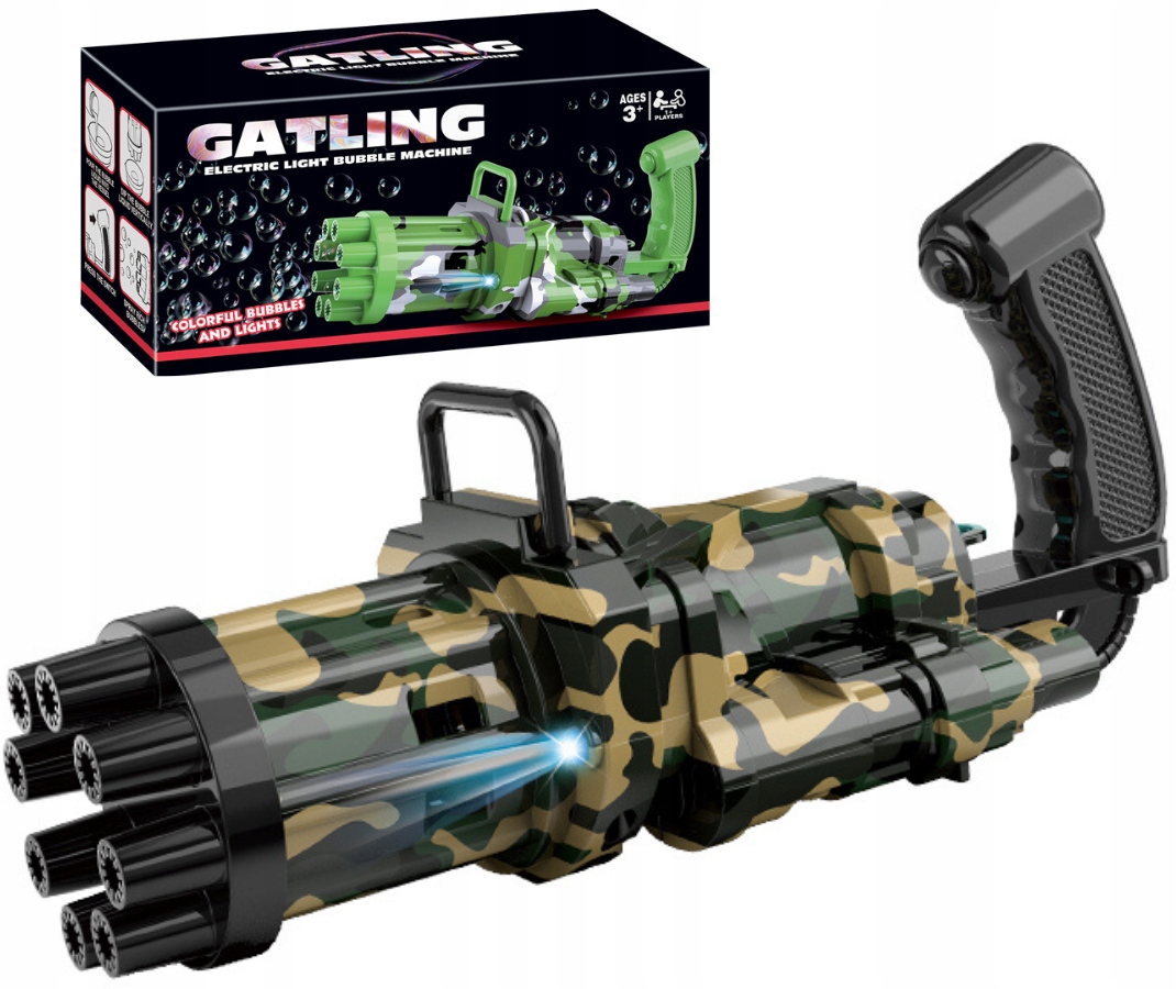 

Pistolet Maszynowy Do Baniek Mydlanych Bubble Gun