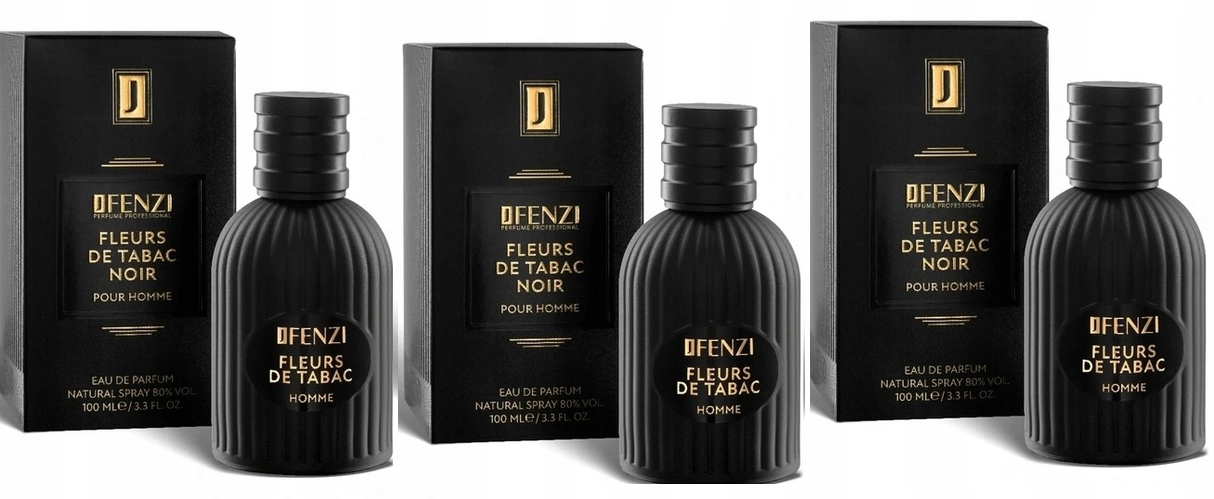 JFenzi Fleurs De Tabac Noir Homme 3x100ml Edp Dárek