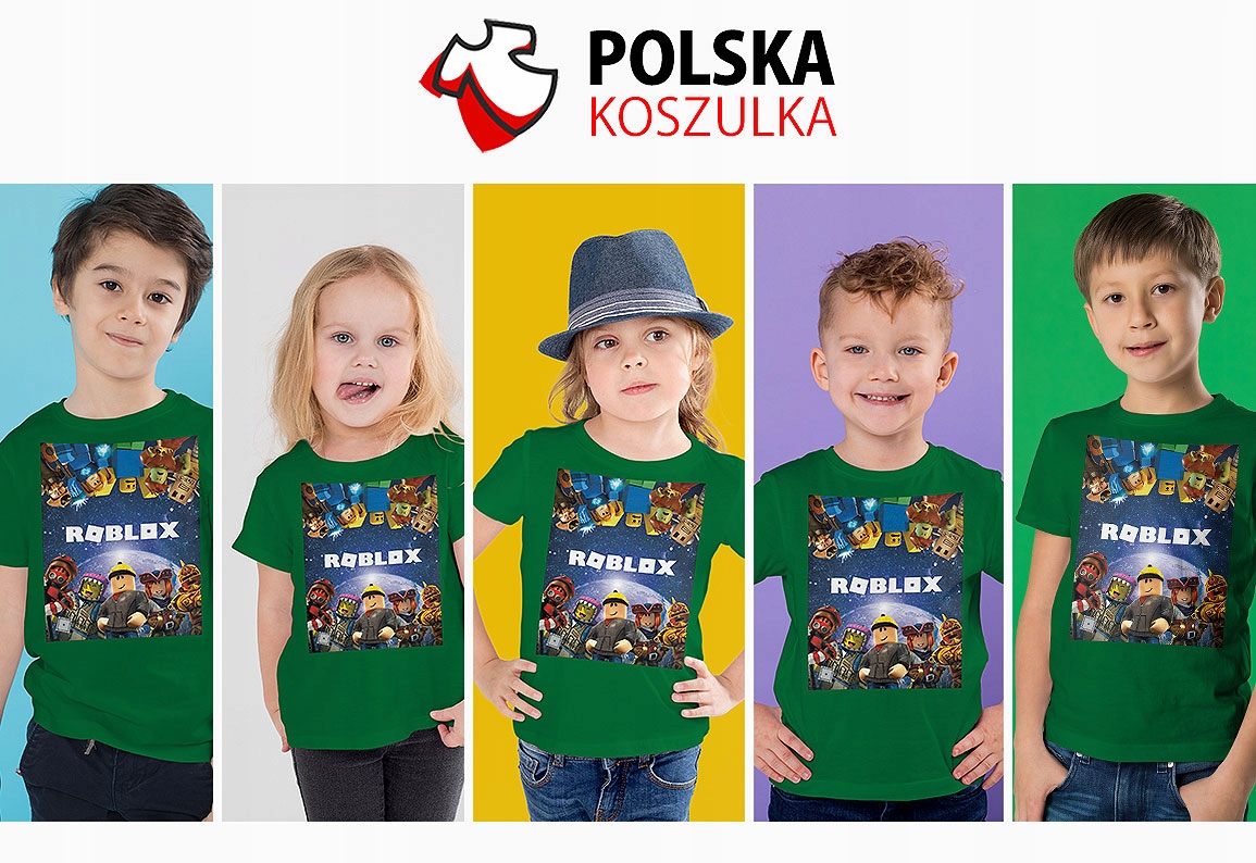 ZESTAW 3W1 KOSZULKA DLA DZIECI TATUAŻE NAKLEJKI ROBLOX 164 JAKOŚĆ Stan opakowania oryginalne