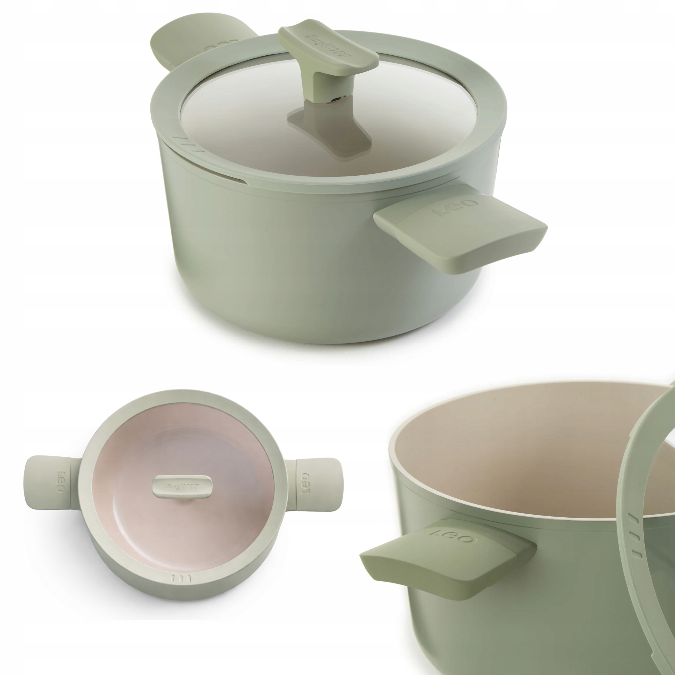 Garnek tradycyjny z powłoką Ceramiczną 3,1L Indukcja Balance 20 cm BergHOFF