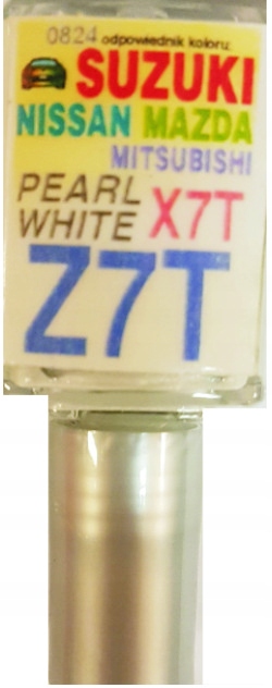 MAZDA MITSUBISHI Z7T PEARL WHITE LAKIER SAMOCHODOWY ZAPRAWKA DO RYS 10 ML