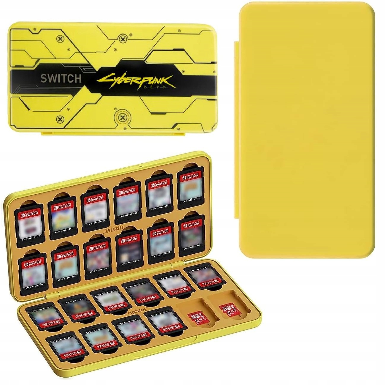 Pudełko etui na 24x karty z grami Sd Card Ns Switch Oled CyberPunk 2077