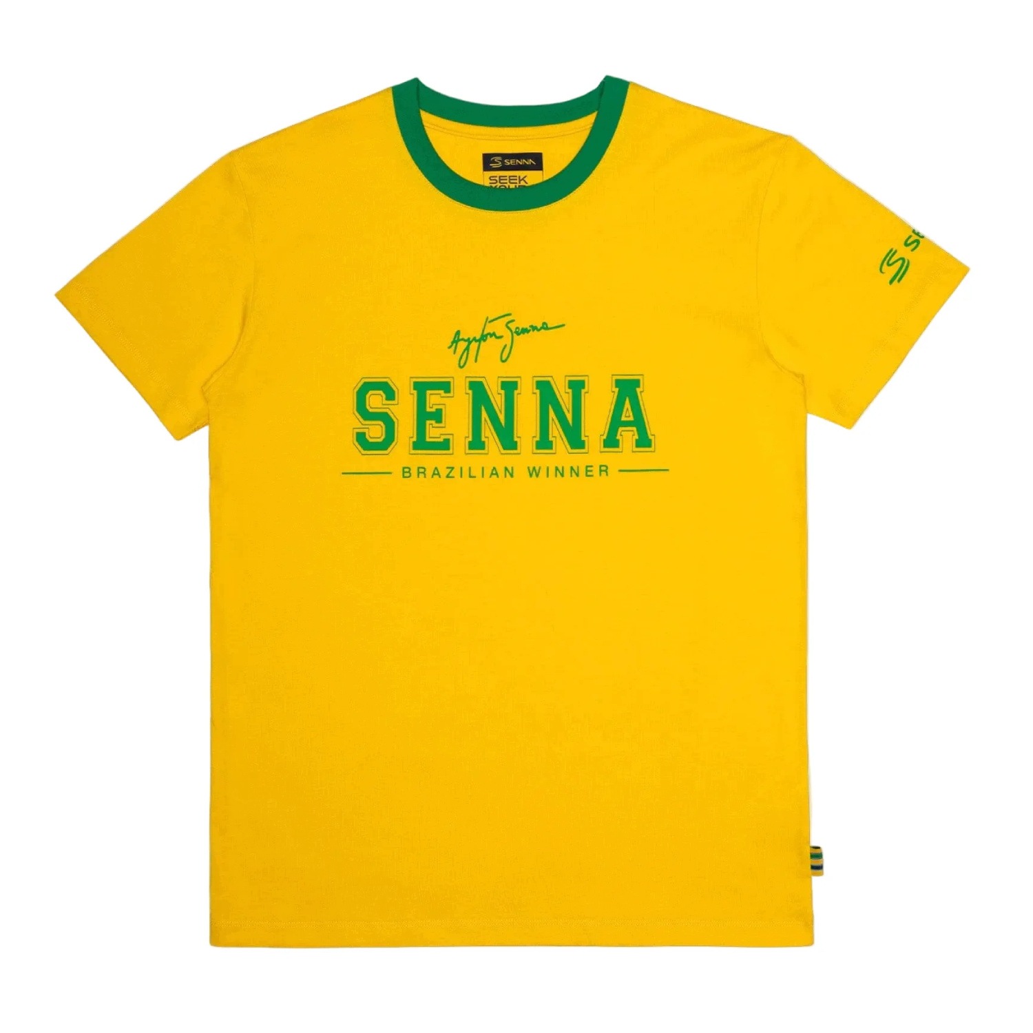 Tričko Ayrton Senna Brazil Ayrton Senna Collection 2026 žlutá