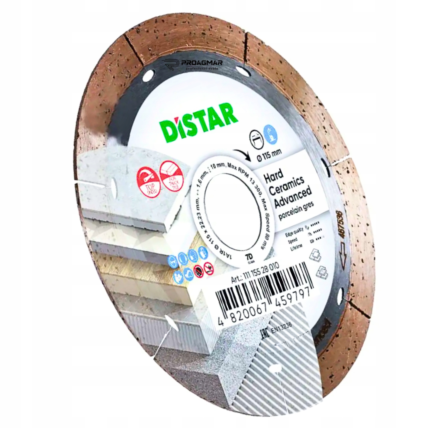 DISTAR ADVANCED 115 GRES CERAMIKA PŁYTKI TARCZA