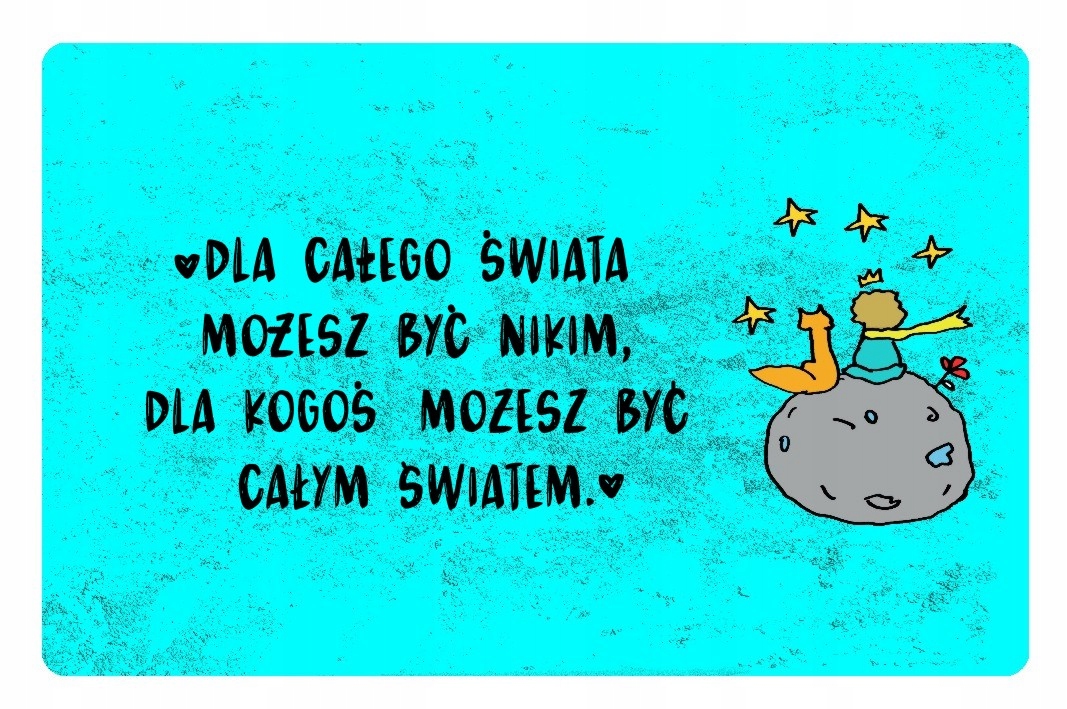 

Magnes na lodówkę Mały Książe cytaty