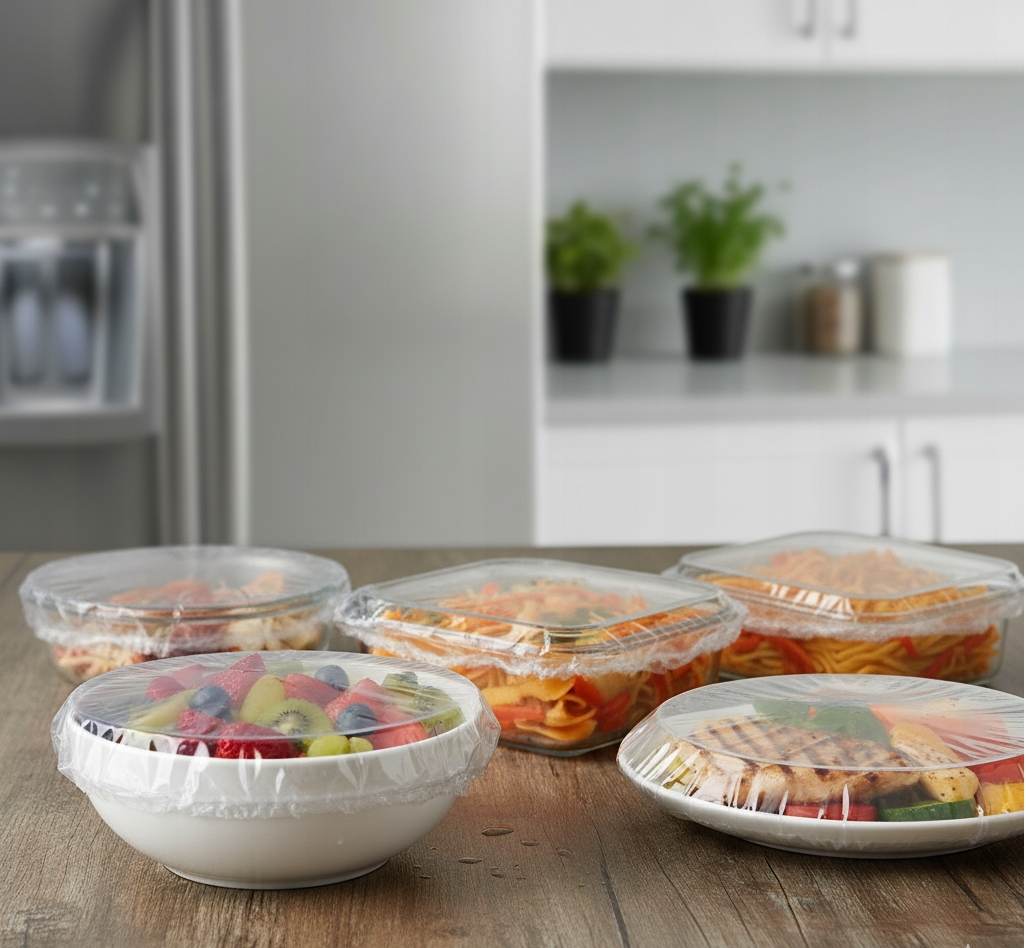 ELDOBHATÓ TÁNYÉRFEDŐK ÉTEL HŰTŐSZEKRÉNYHEZ RADÍRRAL 50 DB Csomagolás állapota eredeti