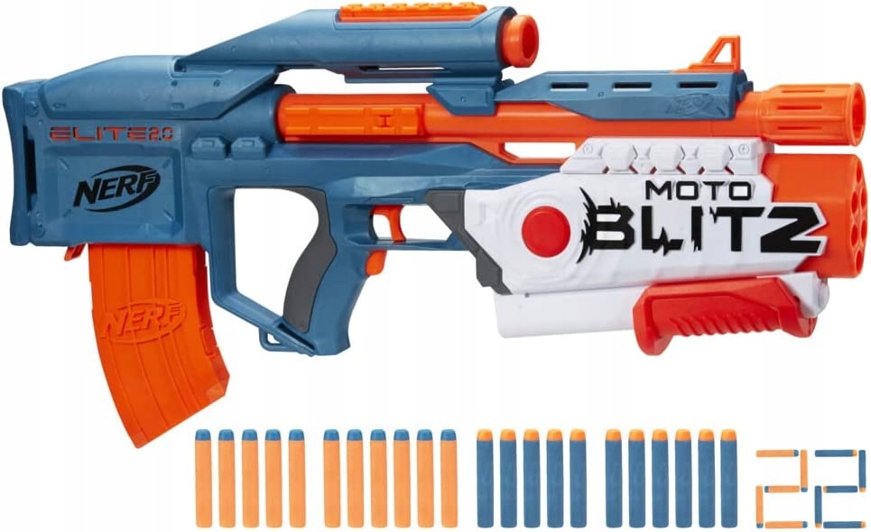 PISTOLET NERF KARABIN SHOTGUN 2W1 AUTOMAT ELITE 2.0 MOTOBLITZ F5872