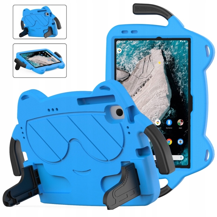 For Nokia T20 10.36 2021 Ice Baby EVA Case Sky Blue+Black