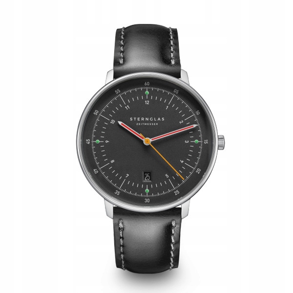 Zegarek Sternglas Hamburg neugraphite, 42 mm S01-HH39-BR02